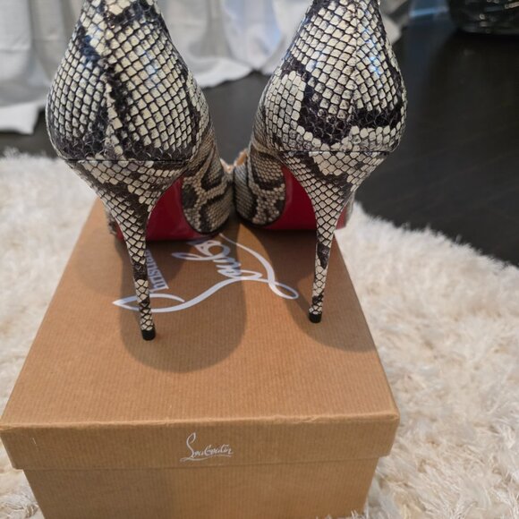 Christian Louboutin / Decollete Snake Décolleté 100 - Picture 3 of 5